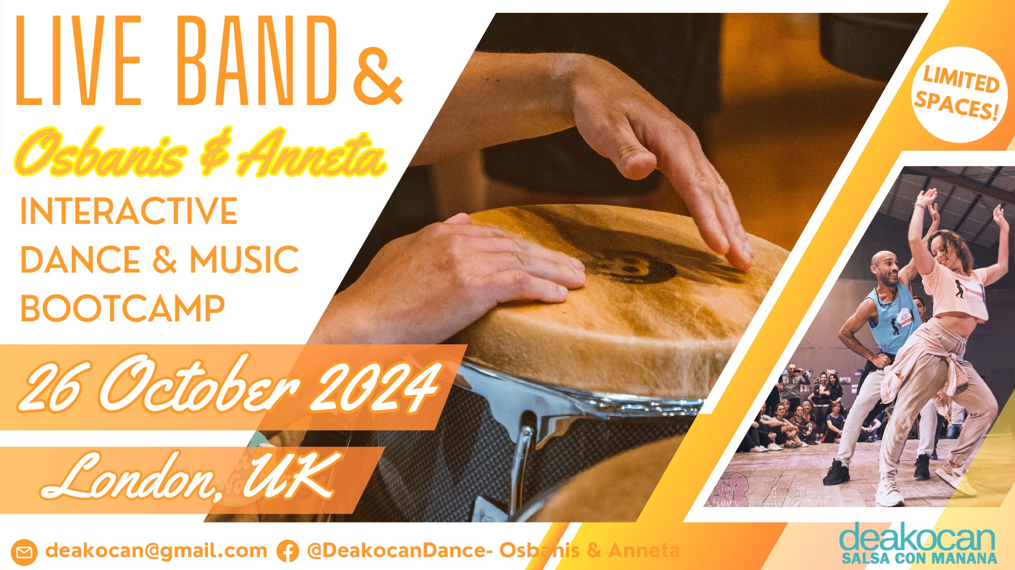 Live Band and Osbanis & Anneta Interactive Bootcamp London