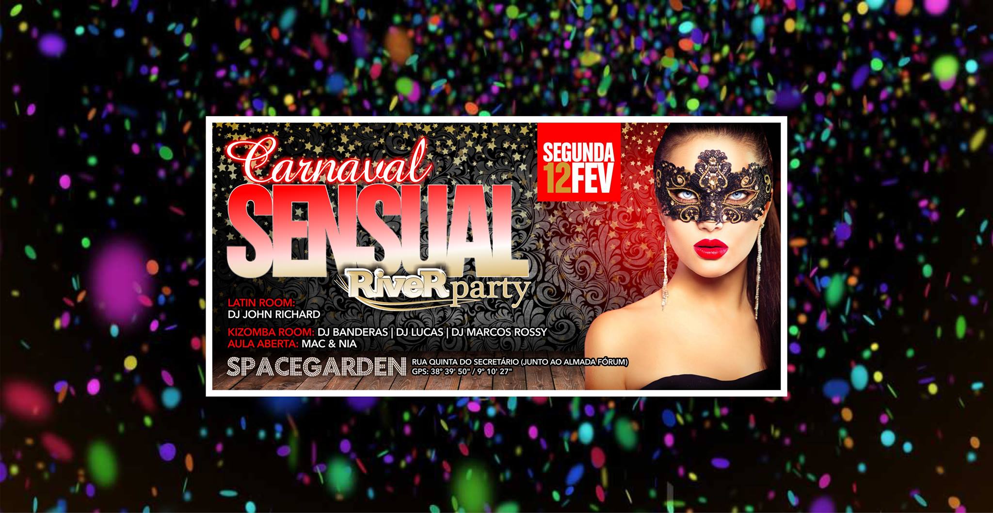 Carnaval Sensual RIVER PARTY - Segunda 12 FEV no Spacegarden