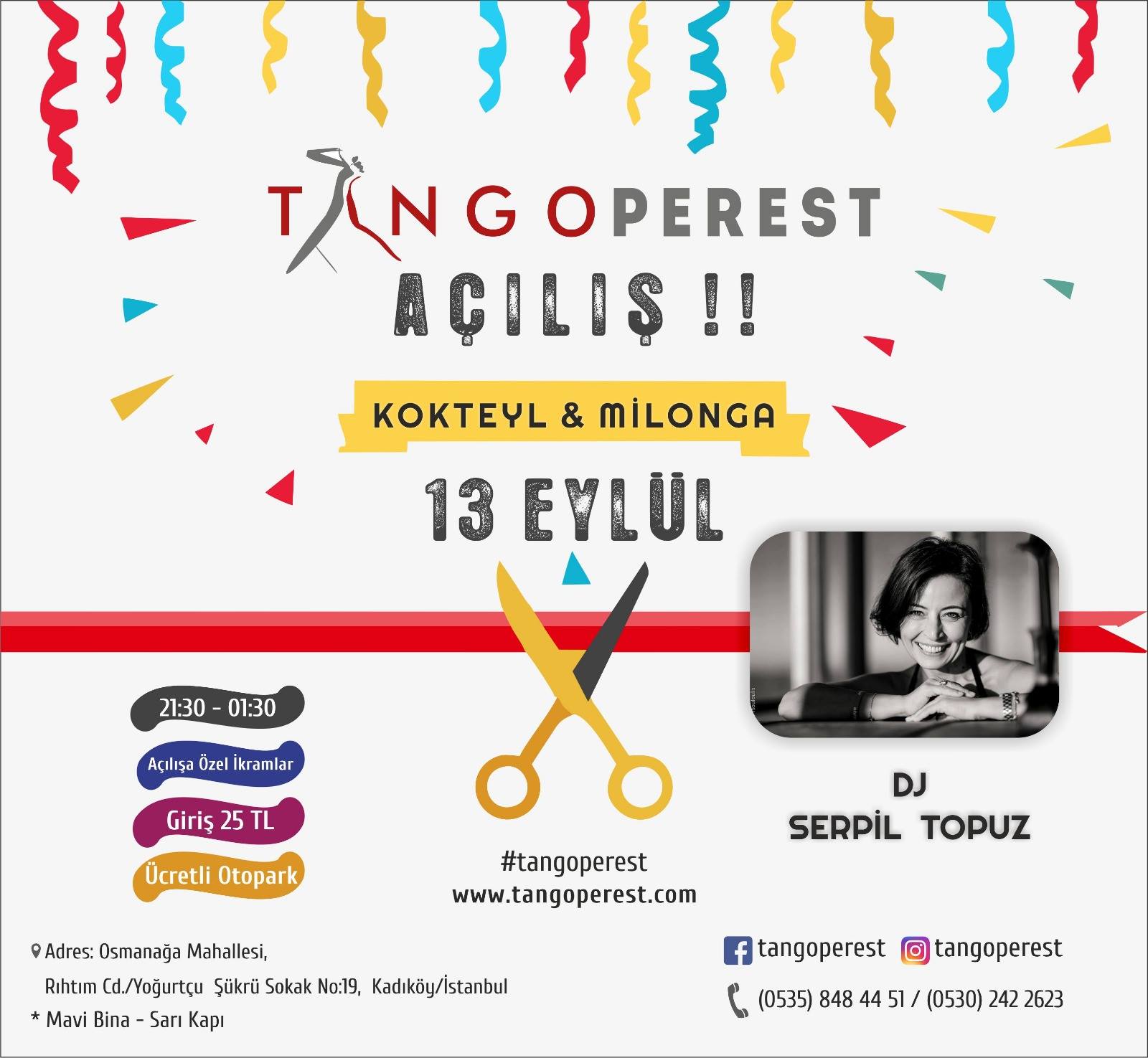 Tangoperest Açılış Kokteyli ve Milonga