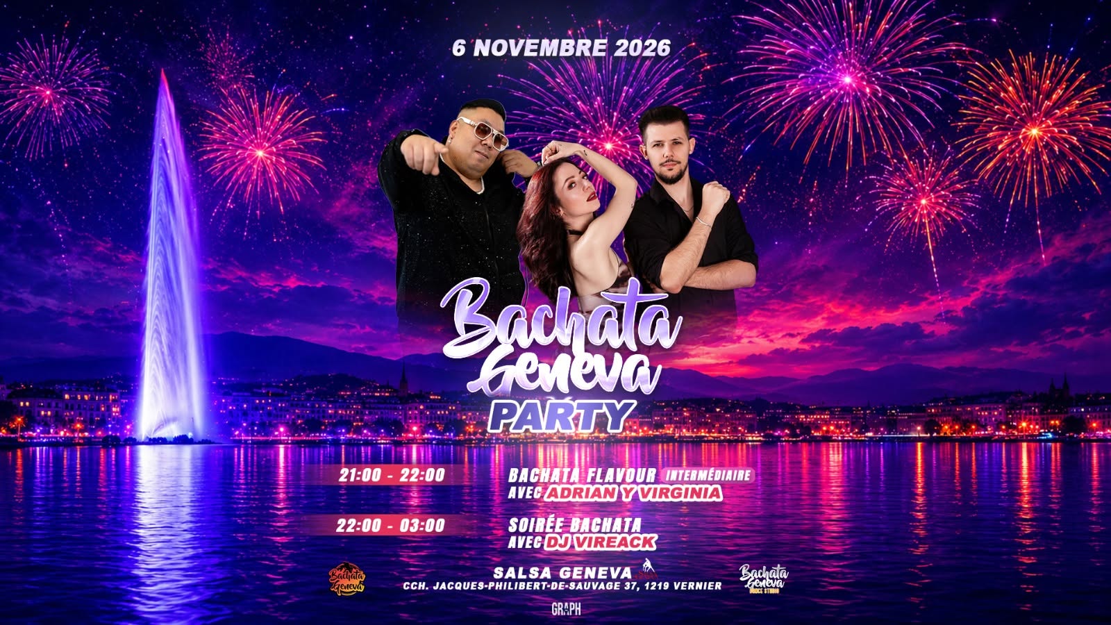 Bachata Geneva Party · 06.11.2026 Adrian & Virginia