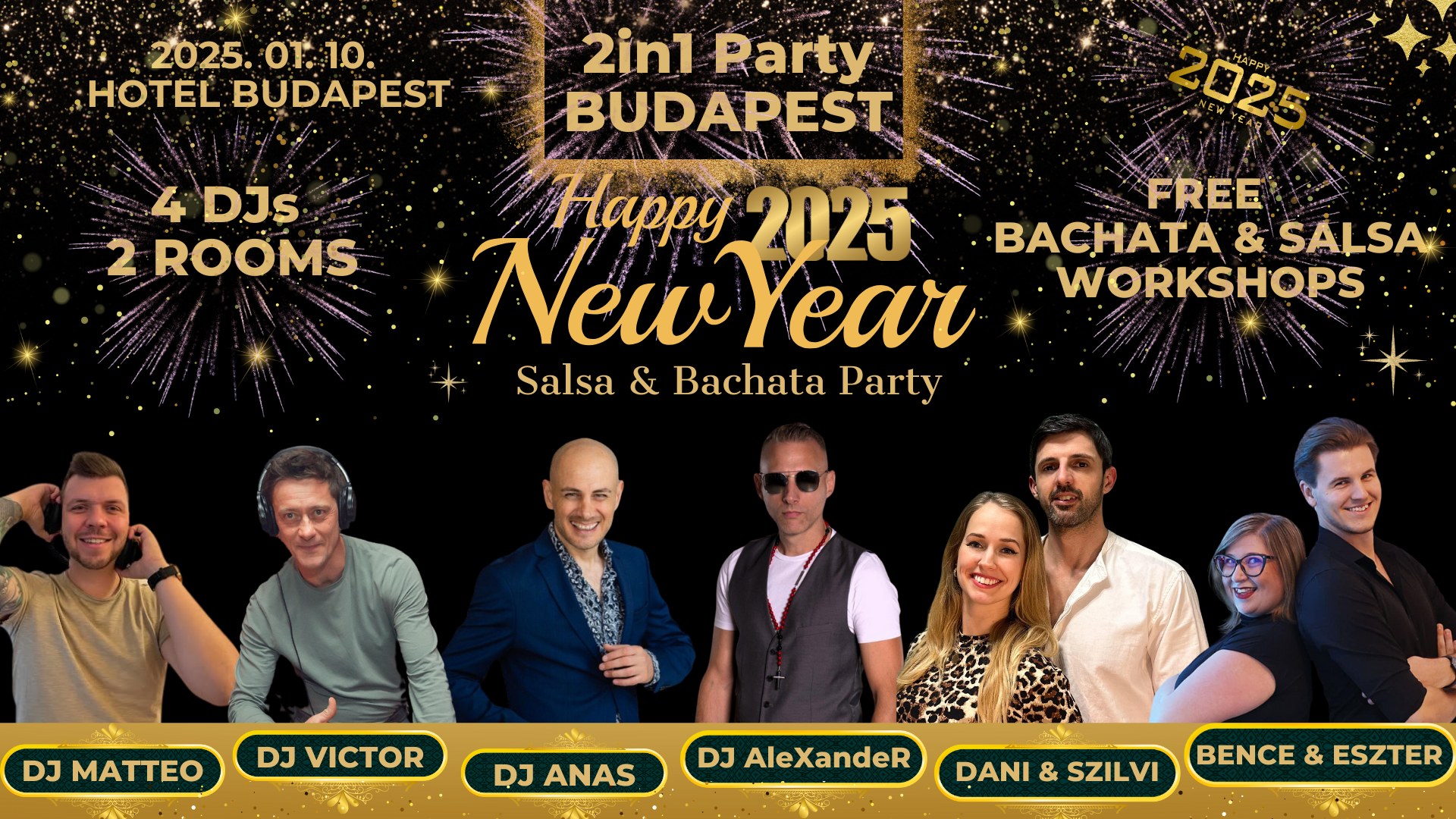 2in1 Party BUDAPEST Happy New Year Party 2025