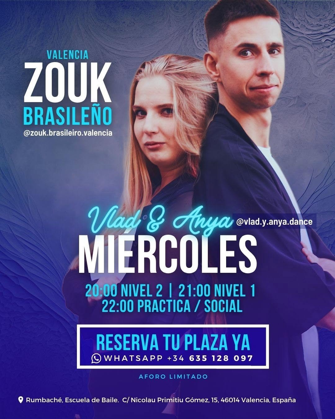Clases + Social Zouk Brasileño