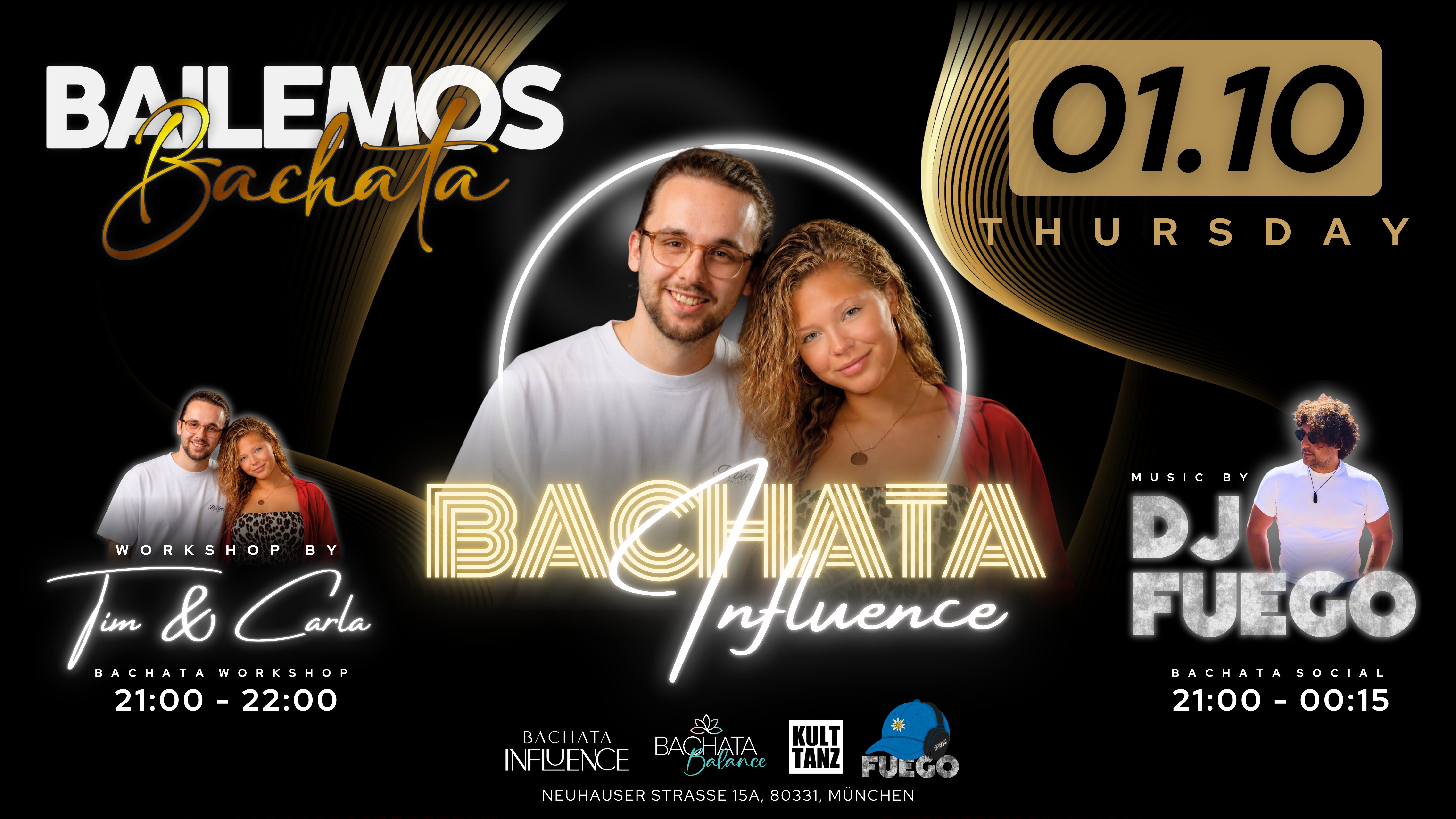 BAILEMOS Bachata with Tim & Carla