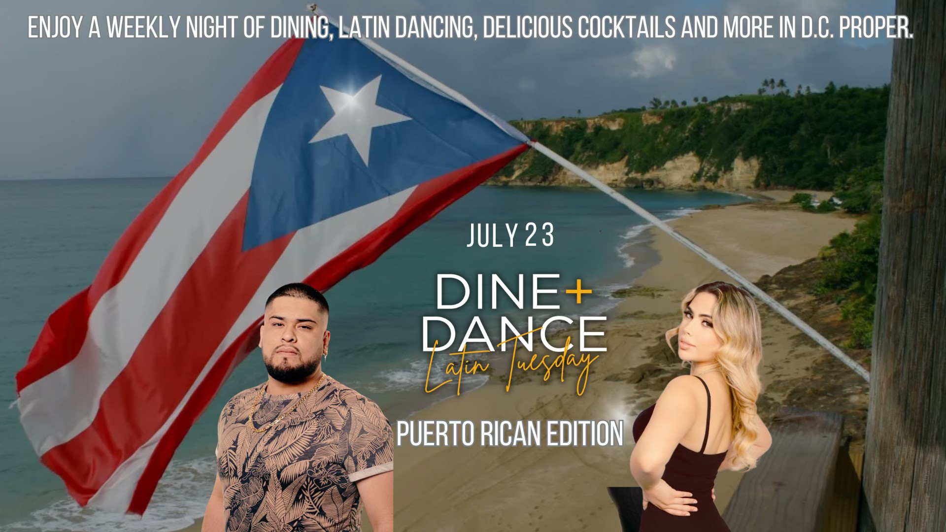 DINE + DANCE Latin Tuesday 'PUERTO RICAN Edition' π΅π· at LIMA Twist. Bachata + Salsa Classes