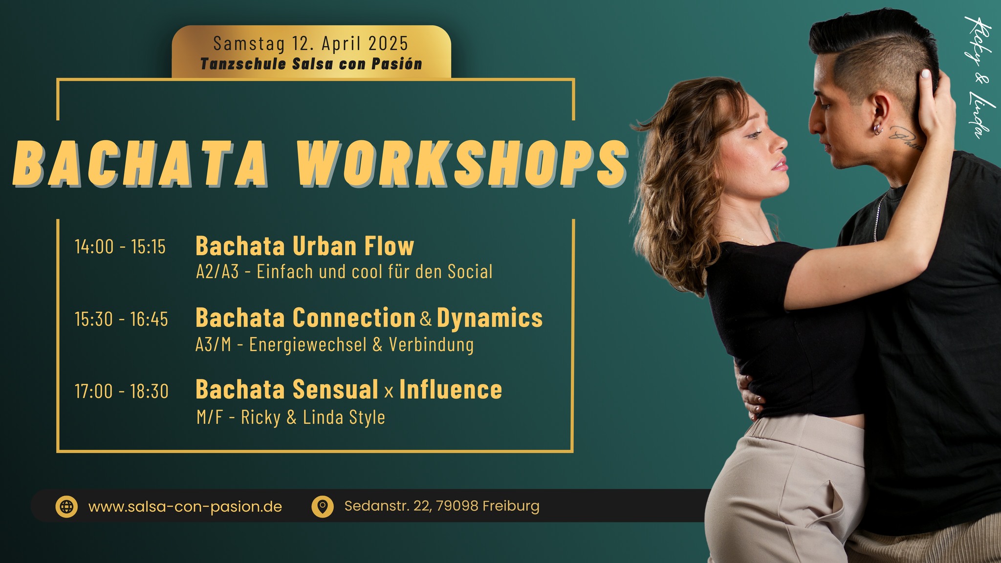 Bachata Workshop Day in Freiburg Tanztechnik, Flow & Style!