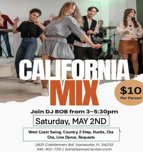 California Mix Dance Party at Sara Dance