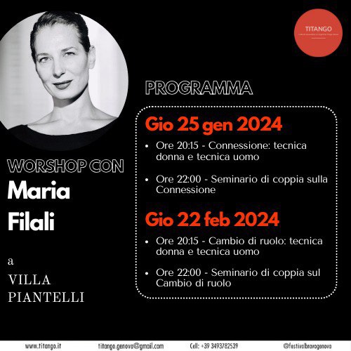 MARIA FILALI a Genova!!! Villa Piantelli
