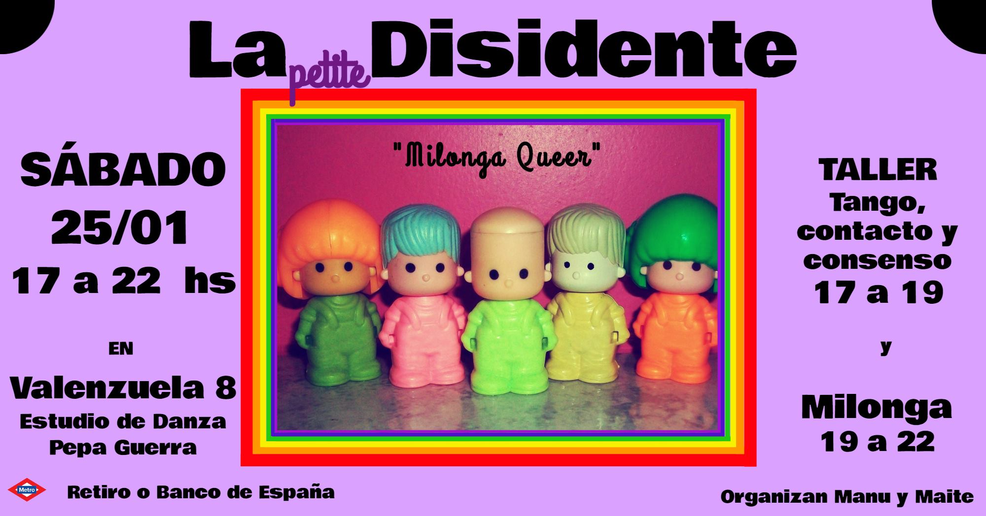 La Petite Disidente "Milonga queer" - Sábado 25 de enero