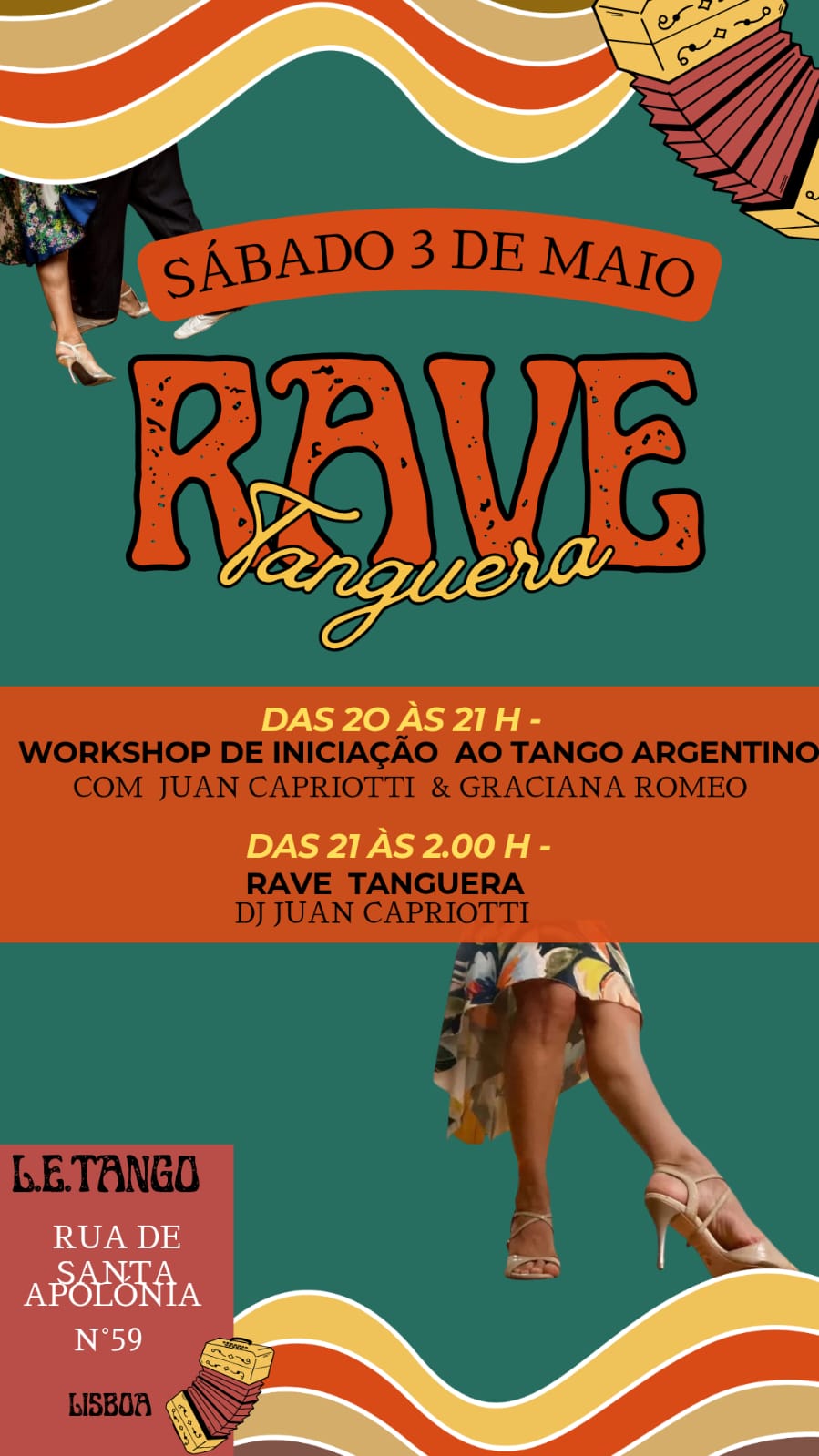 Workshop de iniciação + RAVE TANGUERA PLUS
