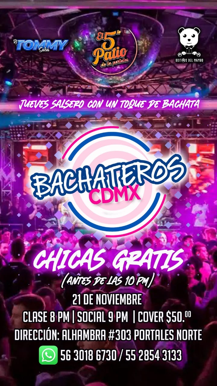 Bachateros CDMX Jueves Salseros 🪇 Sede Portales