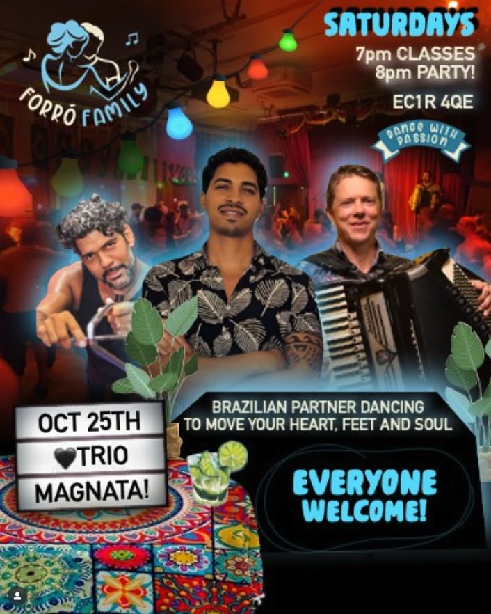 Forró Family Live with Trio Magnata! - Social with begginers and improvers dance classes