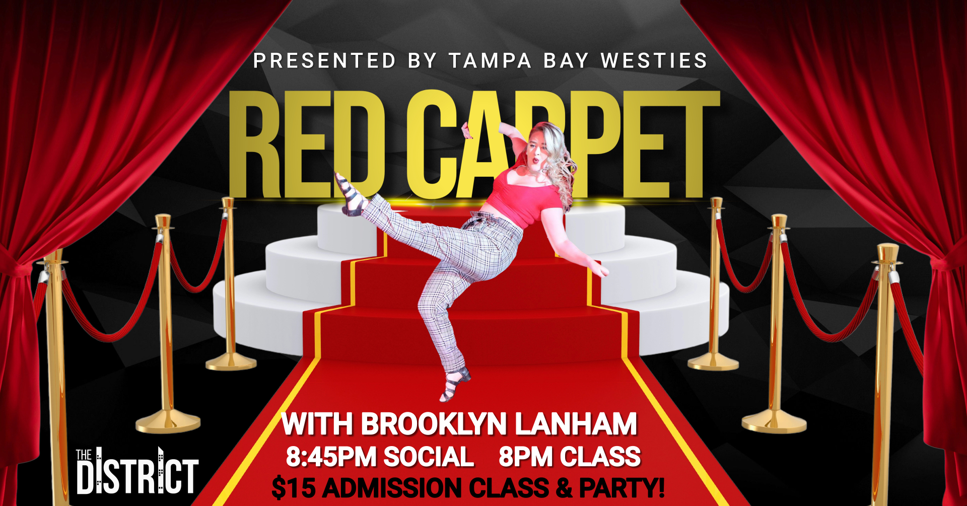 Red Carpet WCSwing Night with Brooklyn & Guest DJ TJ