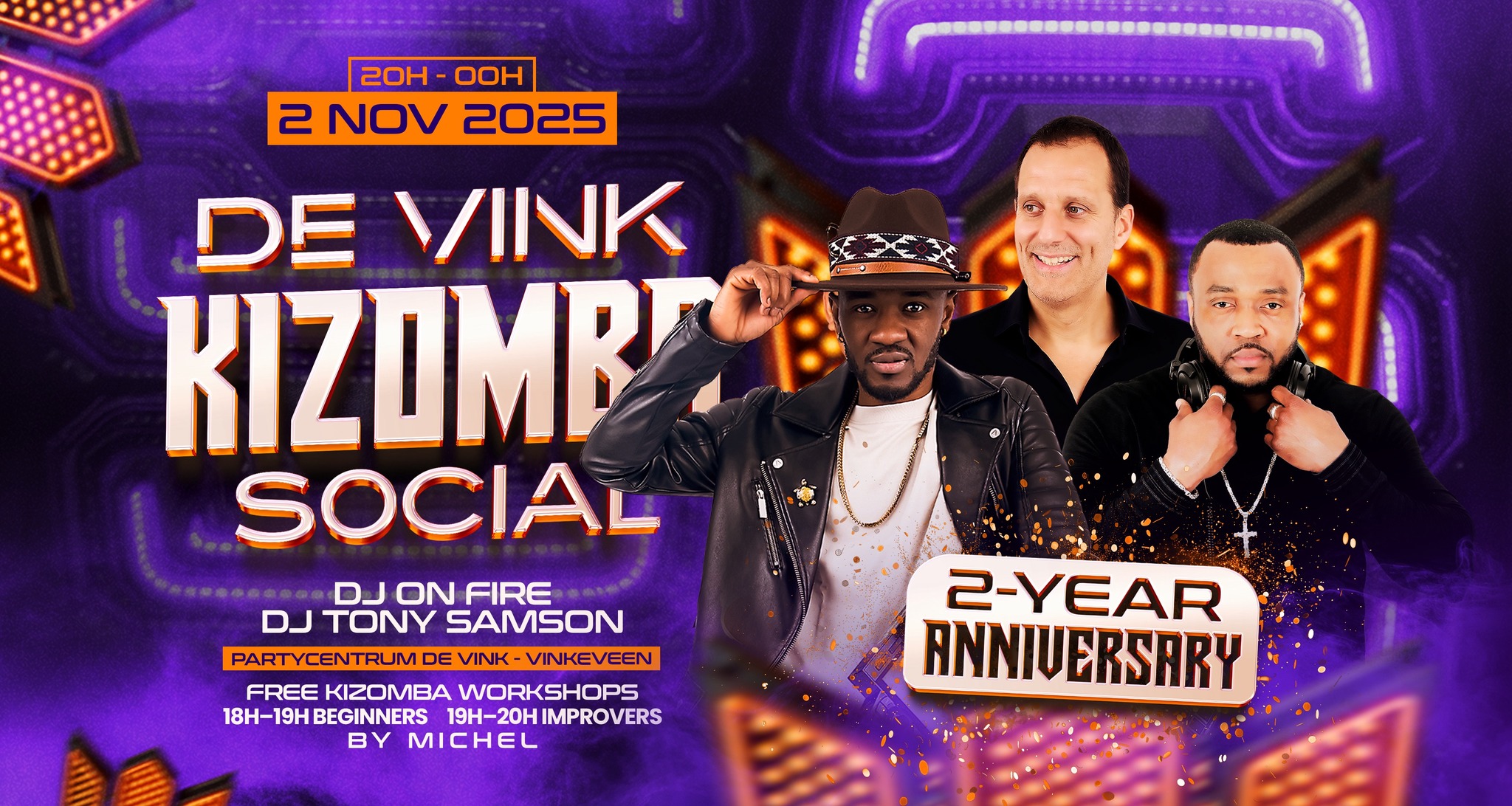 De Vink Kizomba Social Free Workshop π 2 YEAR ANNIVERSARY π
