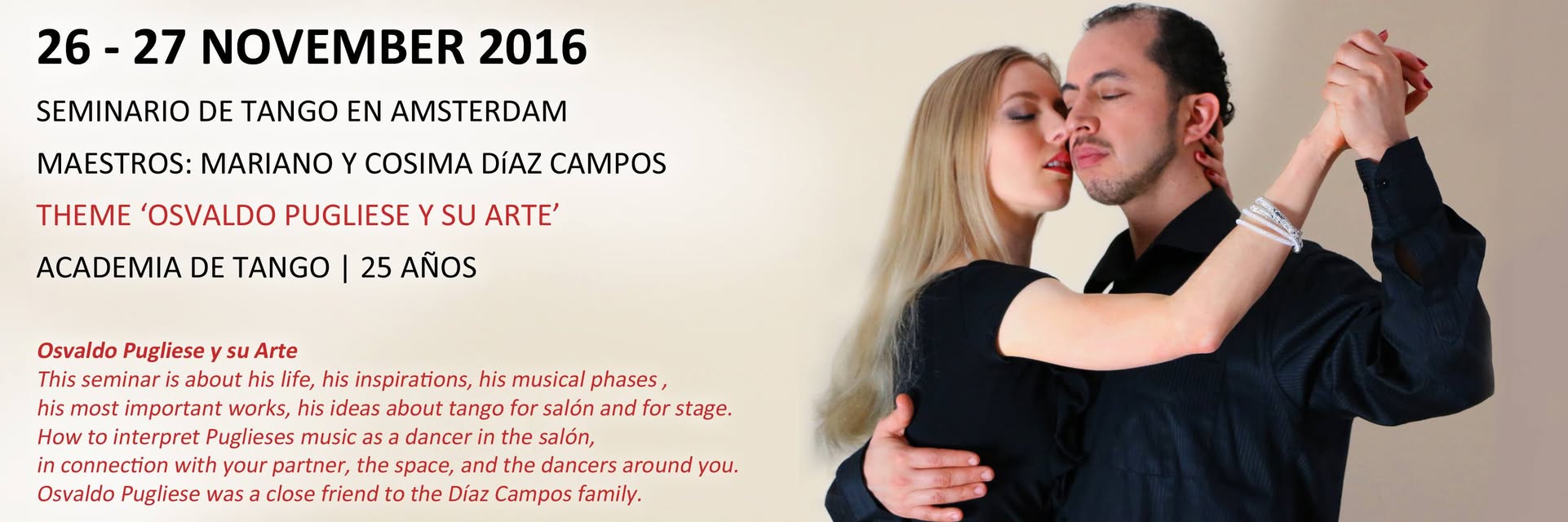 TANGO SEMINAR AMSTERDAM