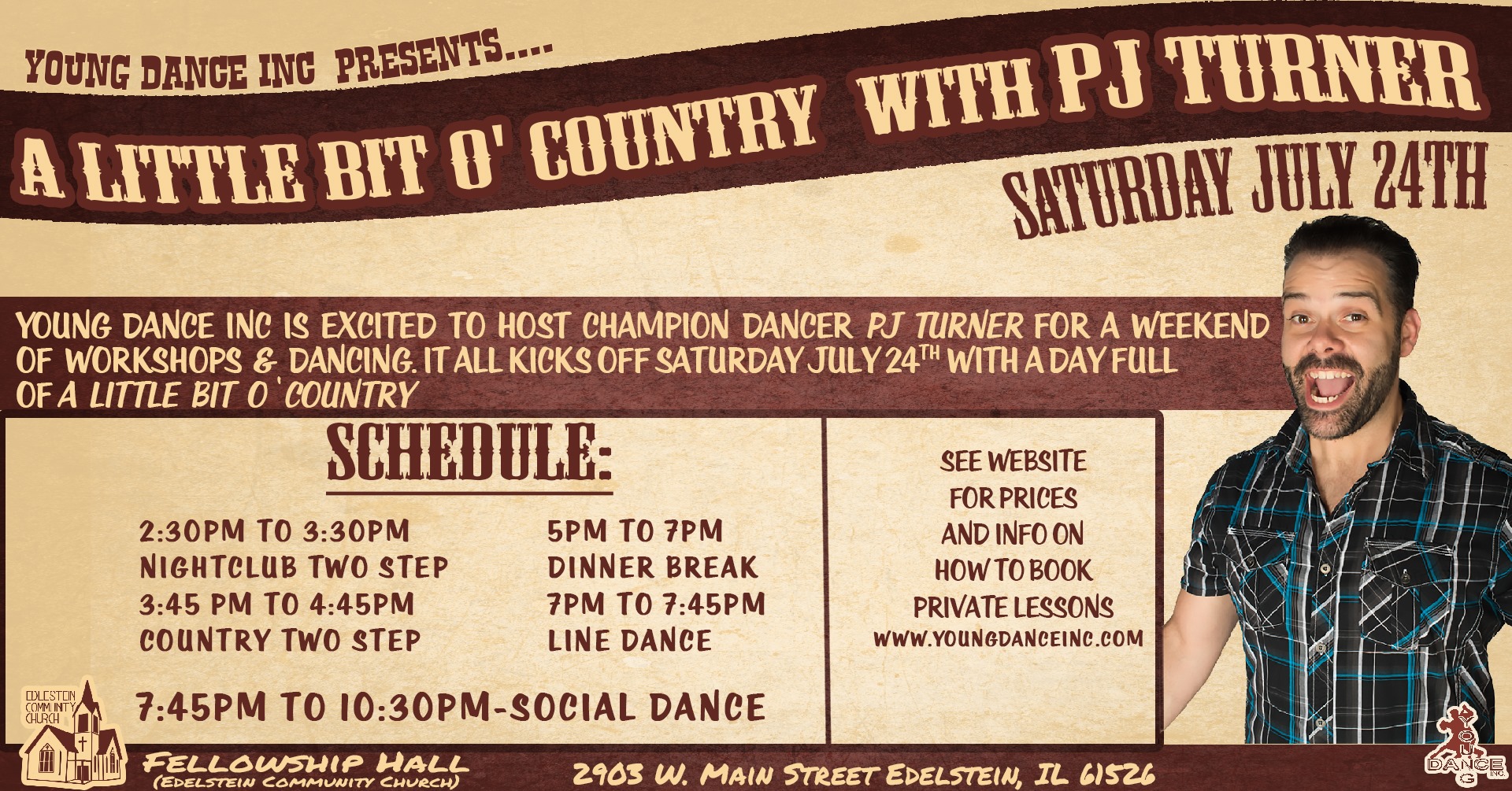 Country & Nightclub Workshop with PJ Turner