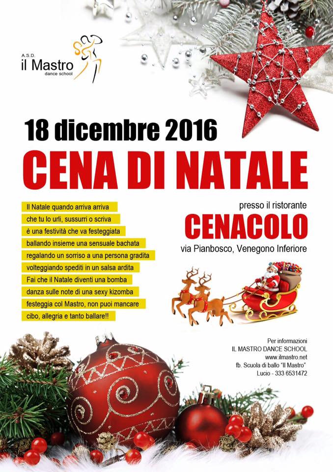 Tradizionale CENA di Natale con Ballo by IL MASTRO!