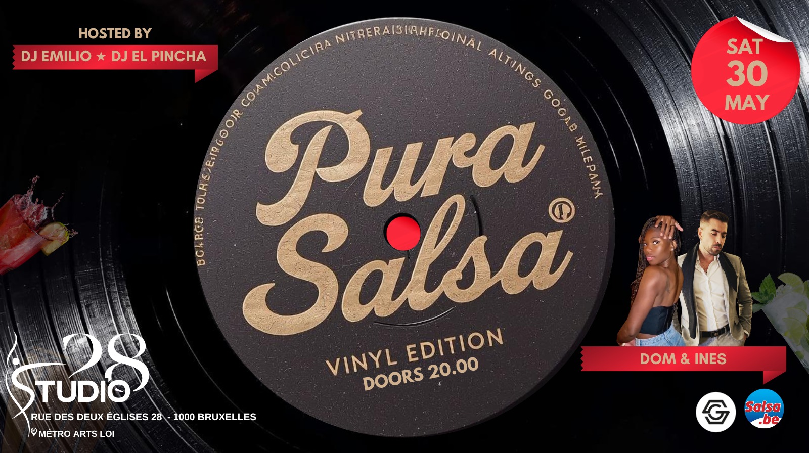 Pura Salsa x Vinyl Edition at the Studio28