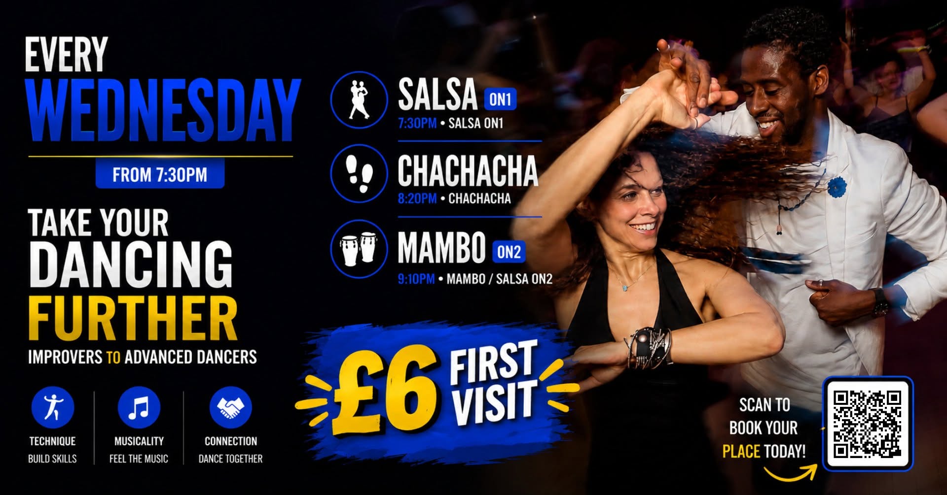Salsa, Mambo & Chachacha Classes ★ Every Wednesday ★ Improver Advanced ★ Nottingham