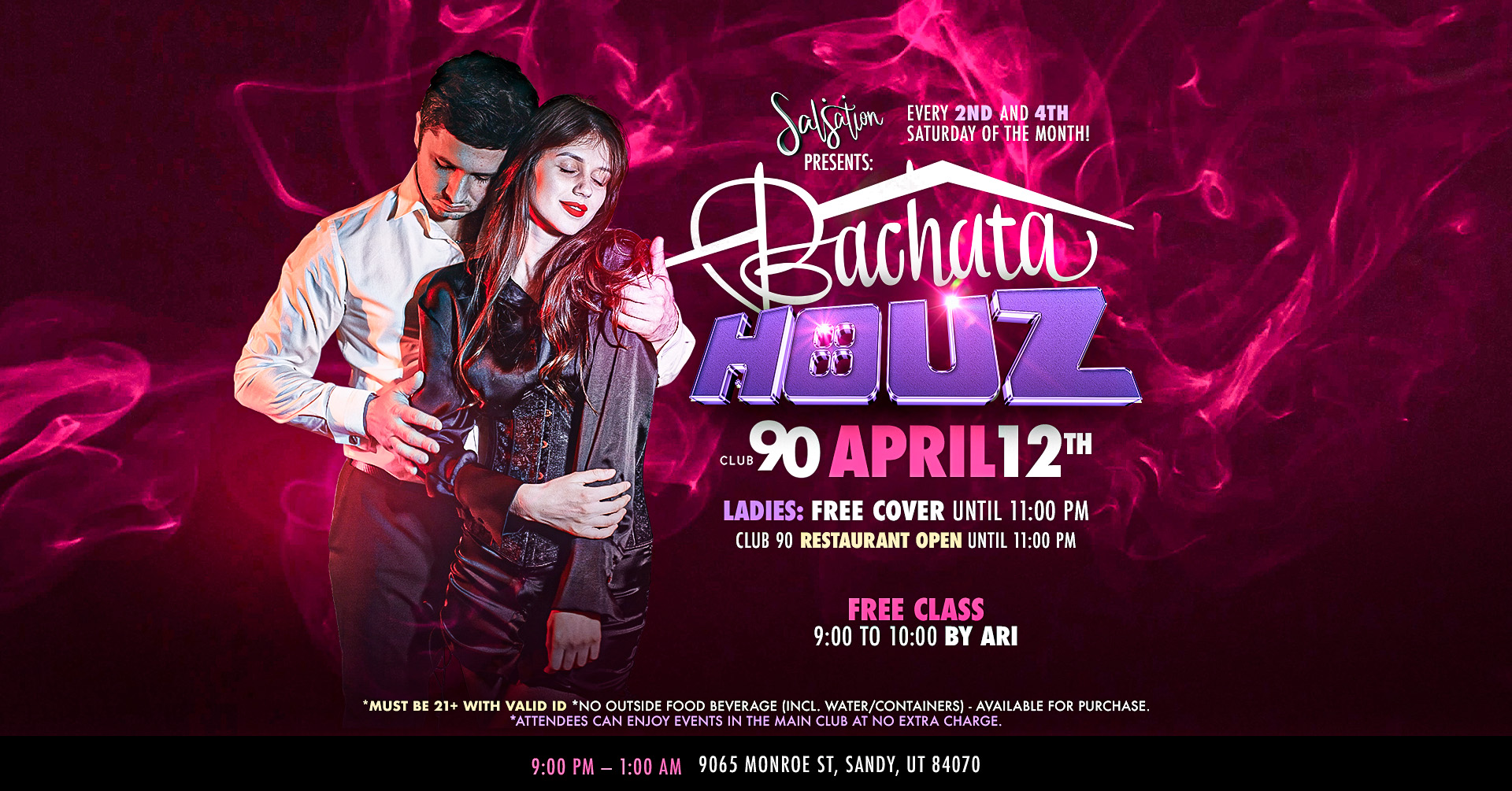 β¨ BACHATA HOUZ π April 12th π₯ by Salsation