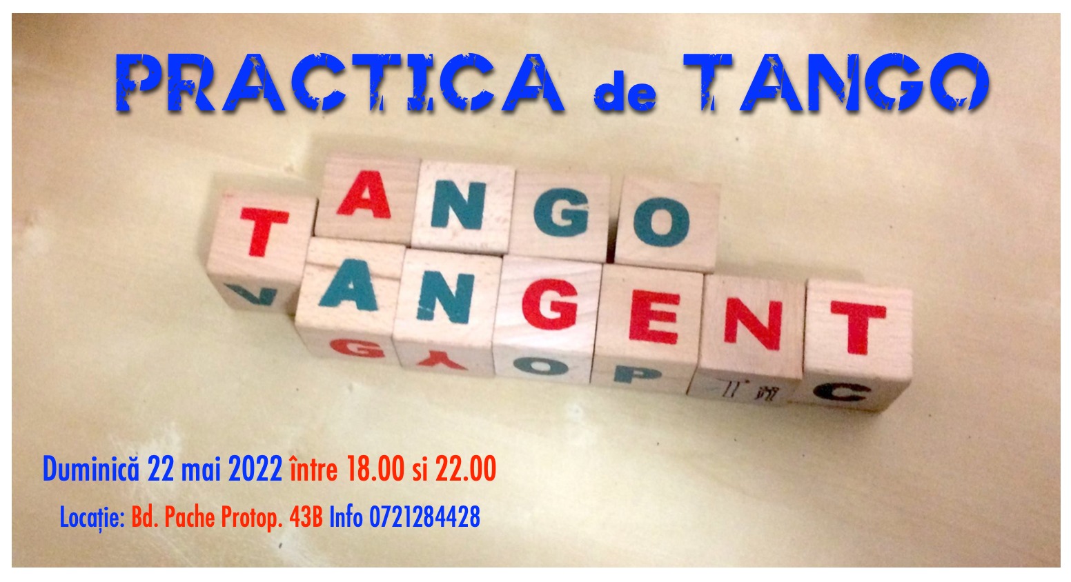 Practica de tango la TangoTangent - duminică, 22 mai