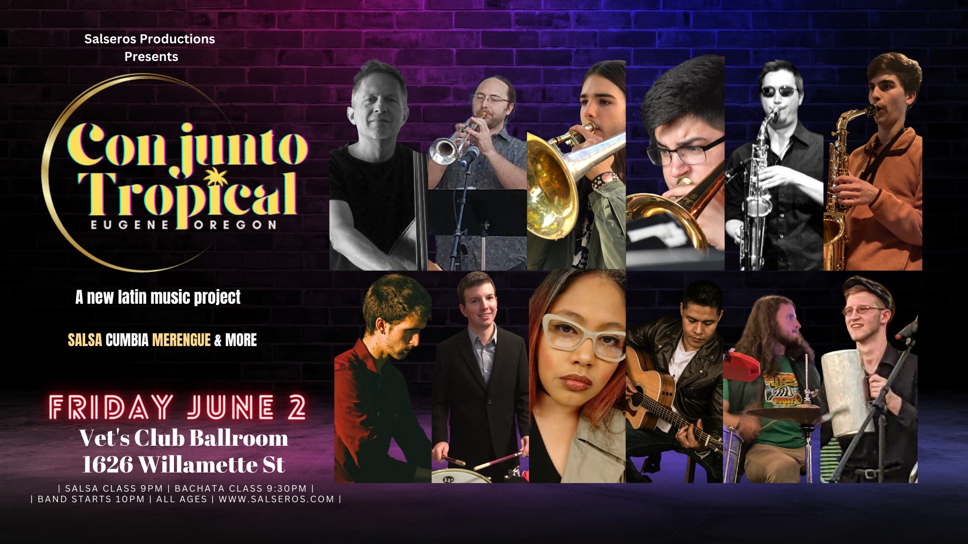 Conjunto Tropical at the Vets Club Ballroom