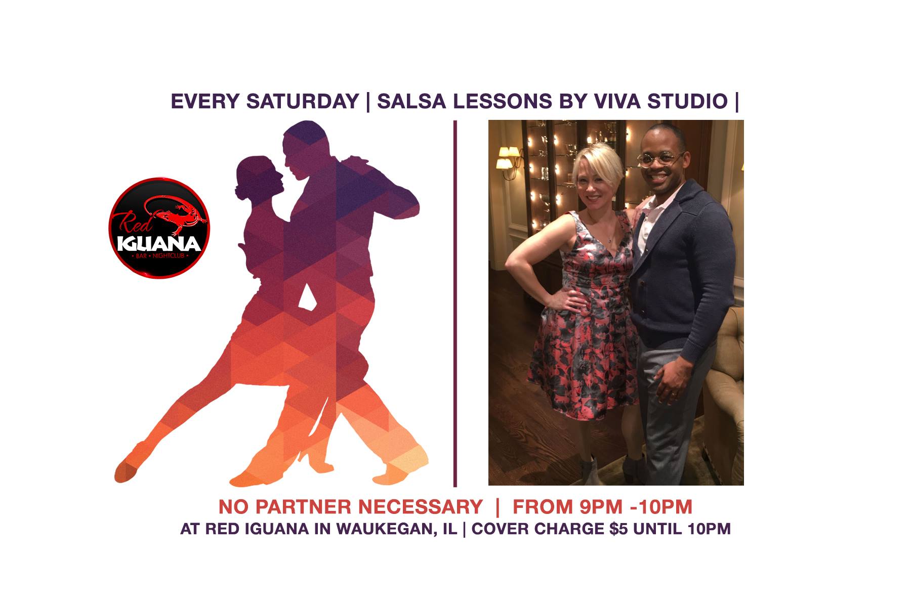 Salsa Lesson by Viva Studio from 9-10pm