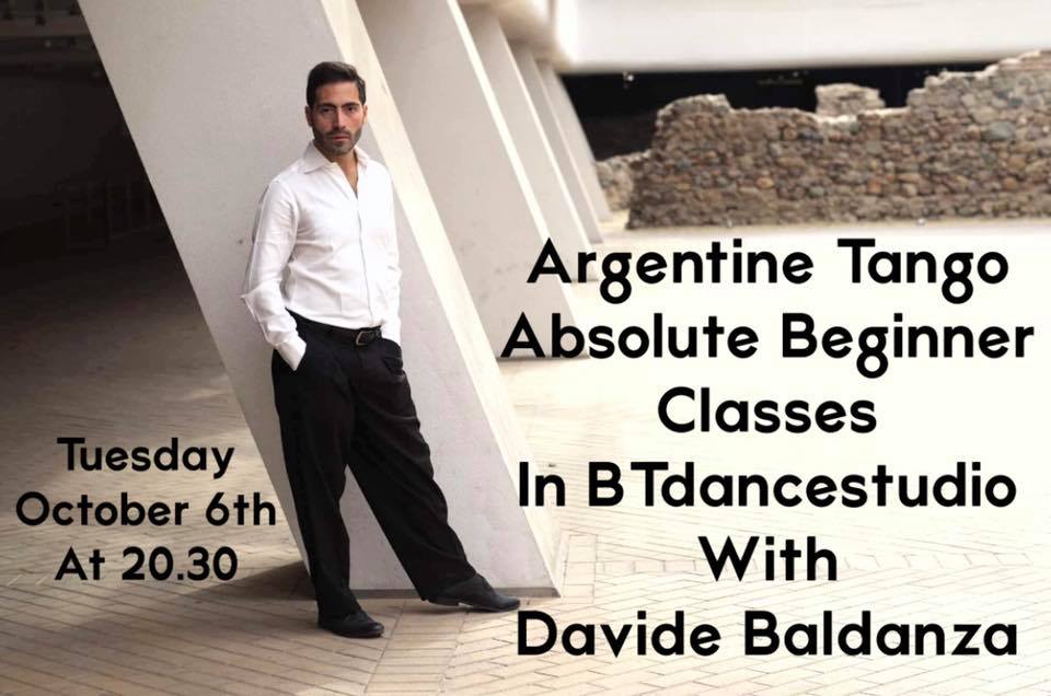 Argentine Tango, Absolute Beginner class with Davide Baldanza