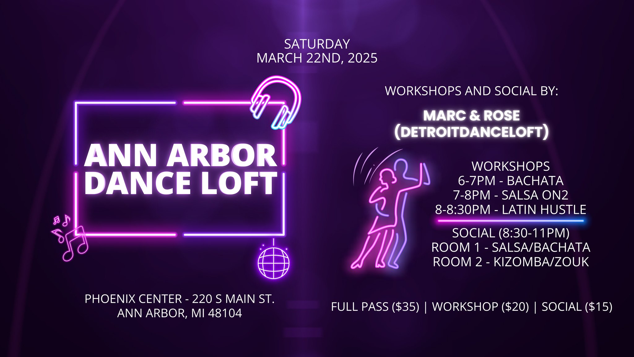 Ann Arbor Dance Loft Workshops & Social