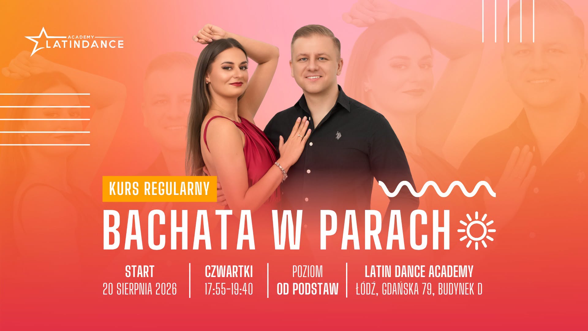 Nowy kurs regularny w LDA - Bachata w parach od podstaw! start 20 sierpnia '26