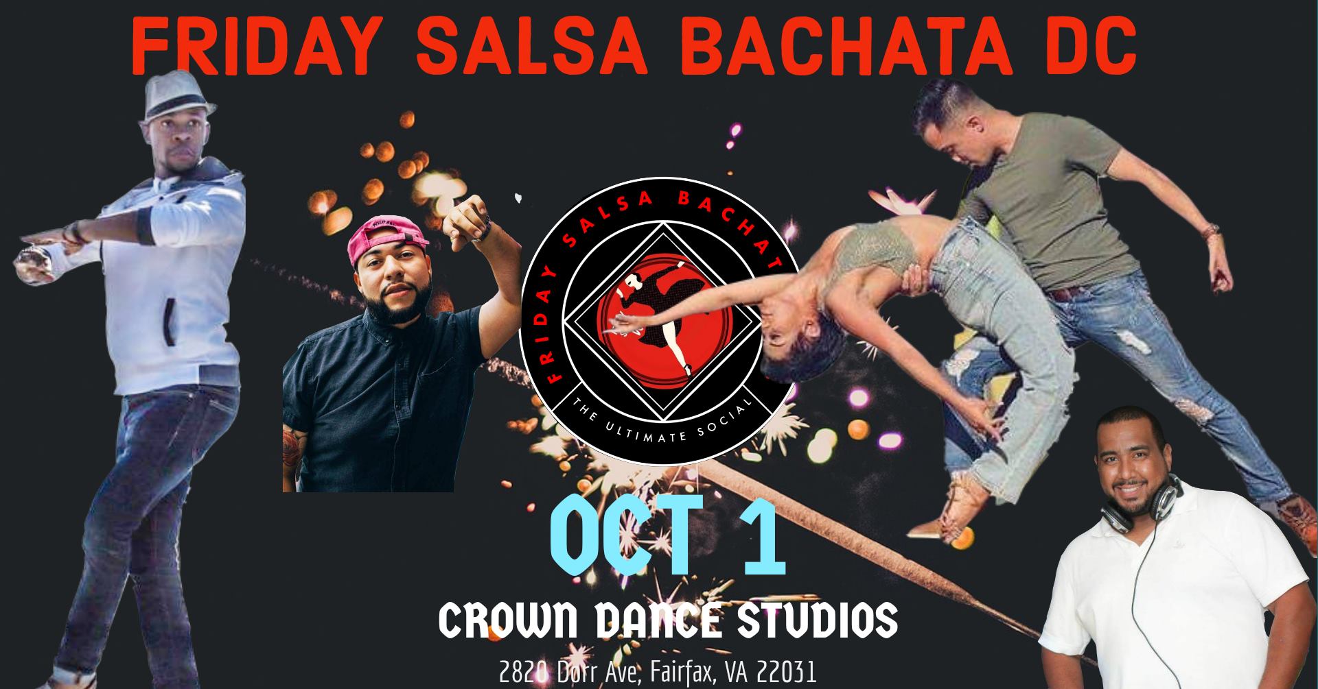 Friday Salsa Bachata DC ✰ Irving Martha & Santana Dance ✰