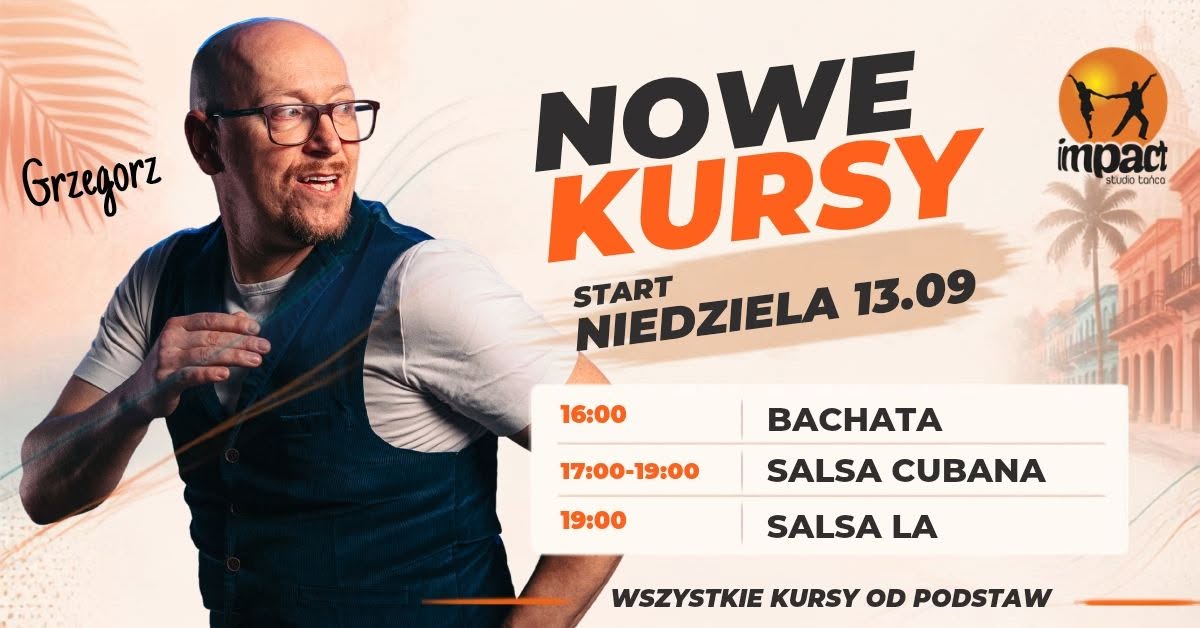 NOWE KURSY BACHATA, SALSA CUBANA, SALSA LA