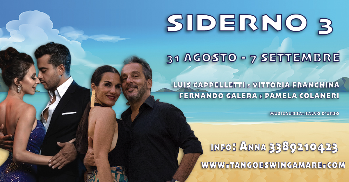 Vacanza TANGO...A MARE! Dal 31 agosto al 7 settembre 2025