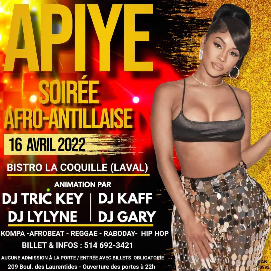 APIYE ( soiree afro-antillaise )