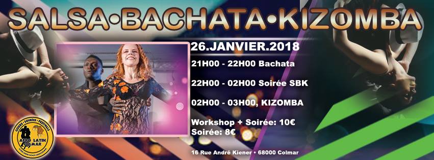 Soirée SBK Salsa,Bachata,Kizomba Au AFRO LATIN Colmar