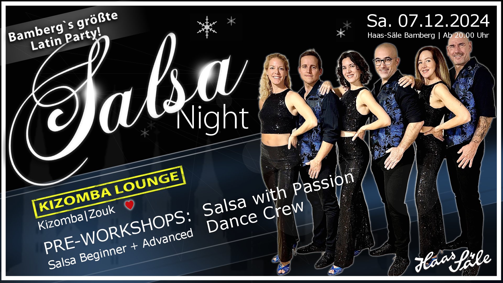 SALSA NAVIDAD in den Haas-Sälen Bamberg