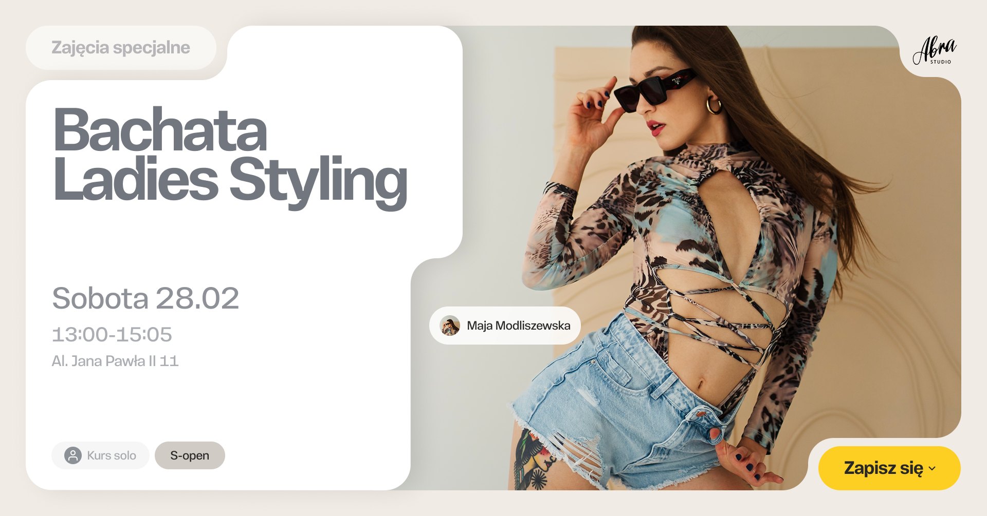 Bachata Ladies Styling z Mają Modliszewską poziom S-open