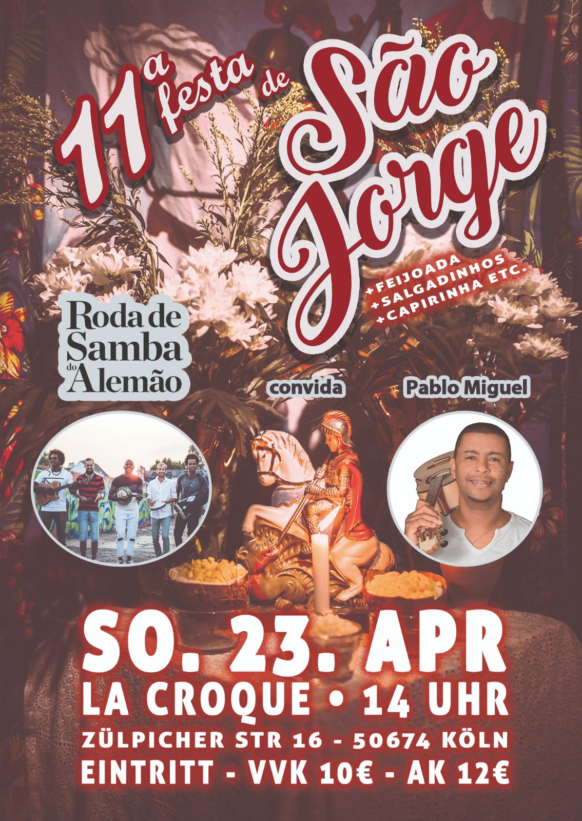 11a Festa de São Jorge - Roda de Samba do Alemão convida Pablo Miguel