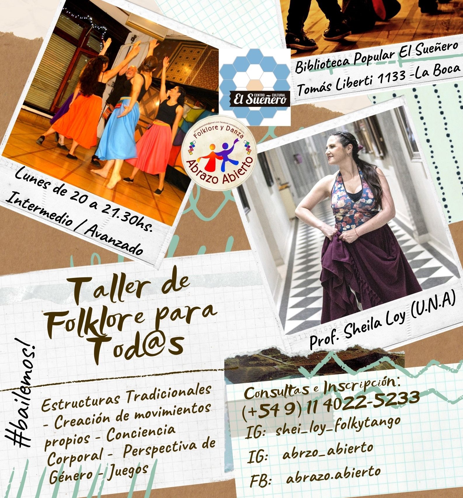 Taller de Folklore para Tod@s - INTERMEDIO AVANZADO