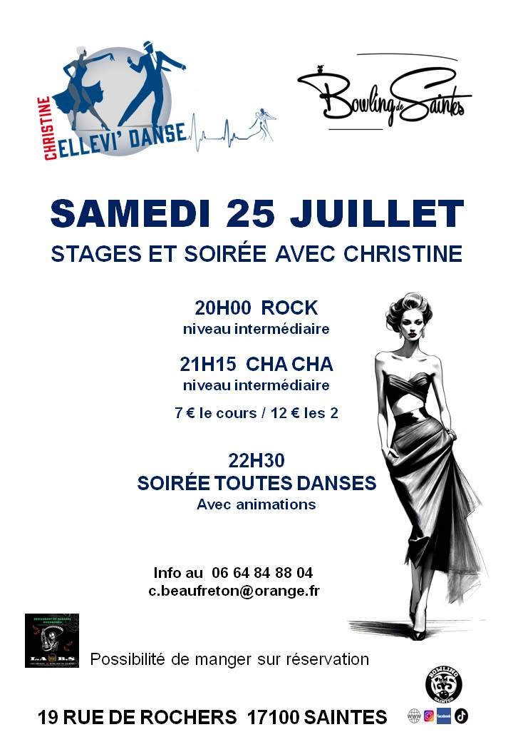 Ellevi'Danse Stages Rock et Cha cha avec une soirée toutes danses