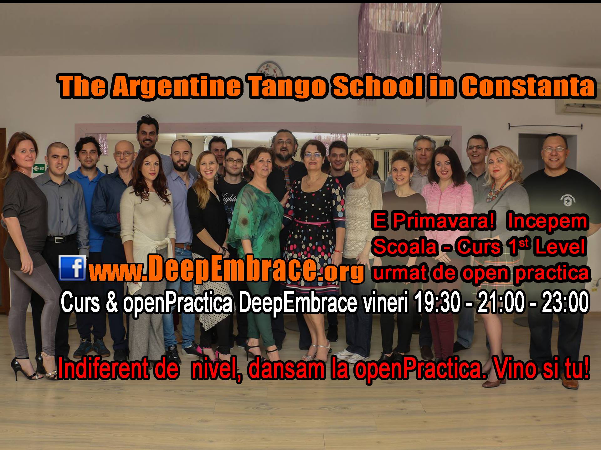 Curs & Open Practica DeepEmbrace, 19:30 - 21:00 - 23:00
