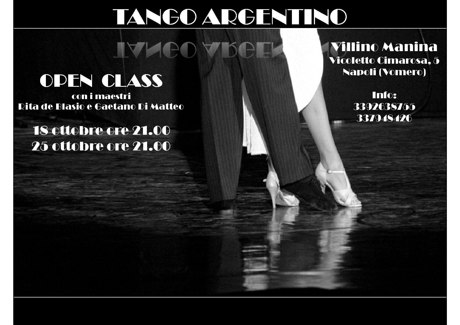 Open Class TANGO - Vomero (NA)