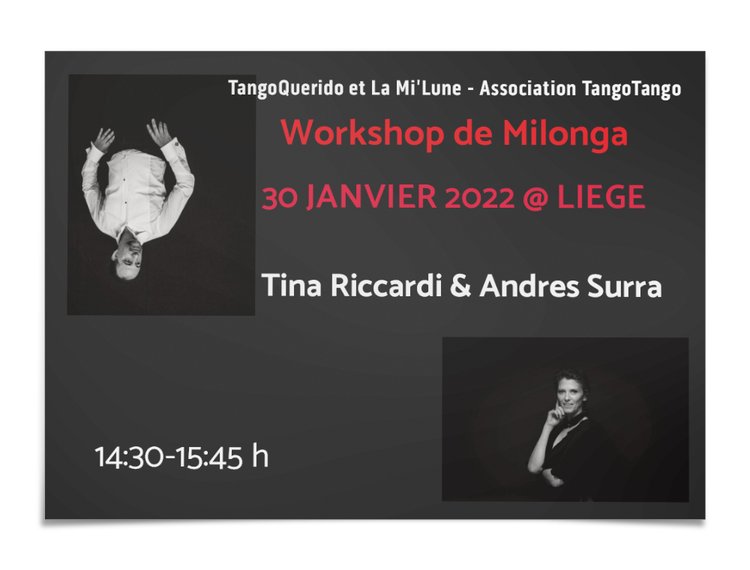 Mi'luneQuerida avec Orchestre + Workshop de Milonga à la Mi'lune