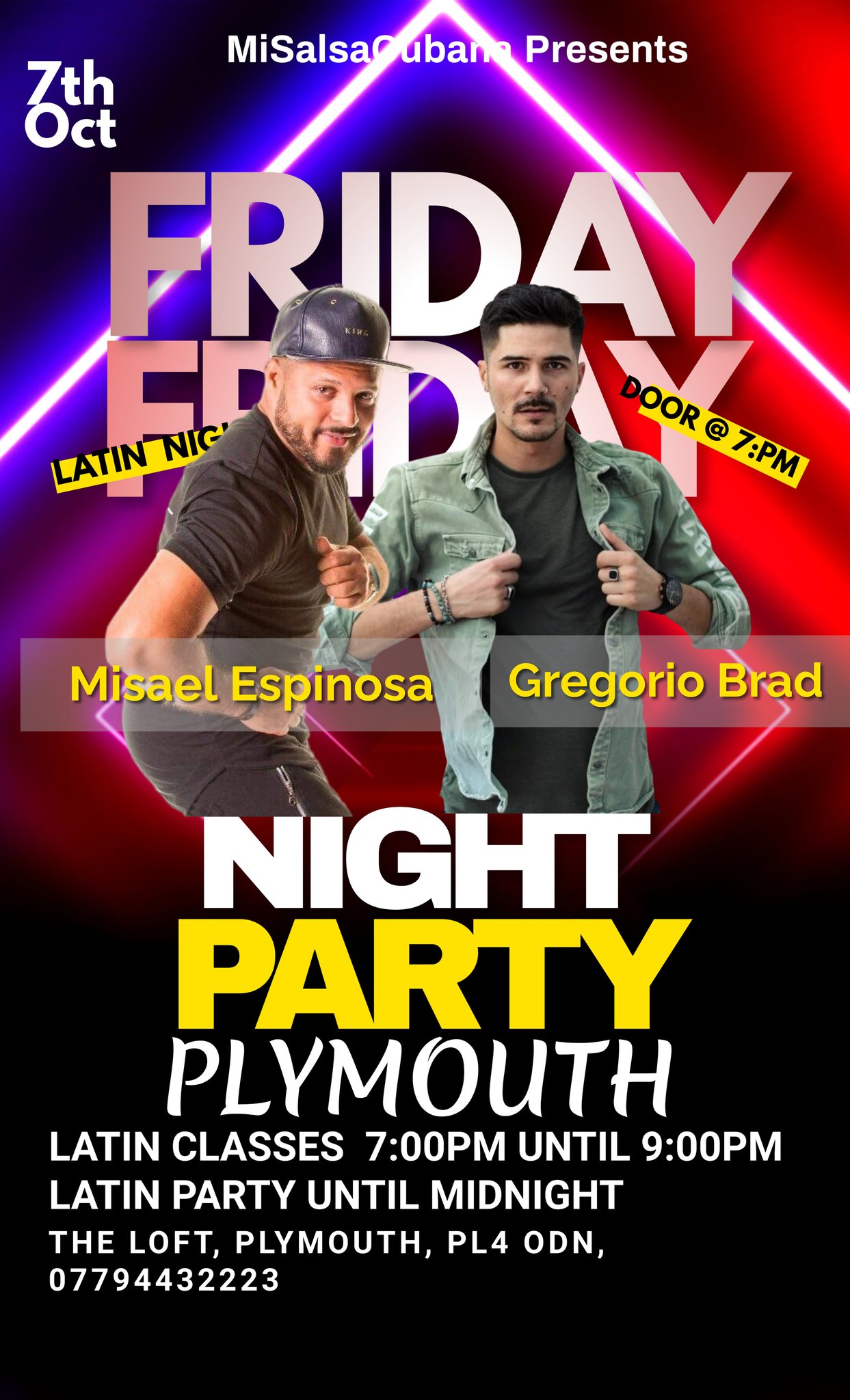 Monthly Friday Night Party Plymouth! With Guest Teacher Gregorio Brad from Italy!
