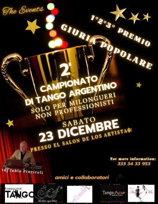 2’ CAMPIONATO per milongheri NON professionisti