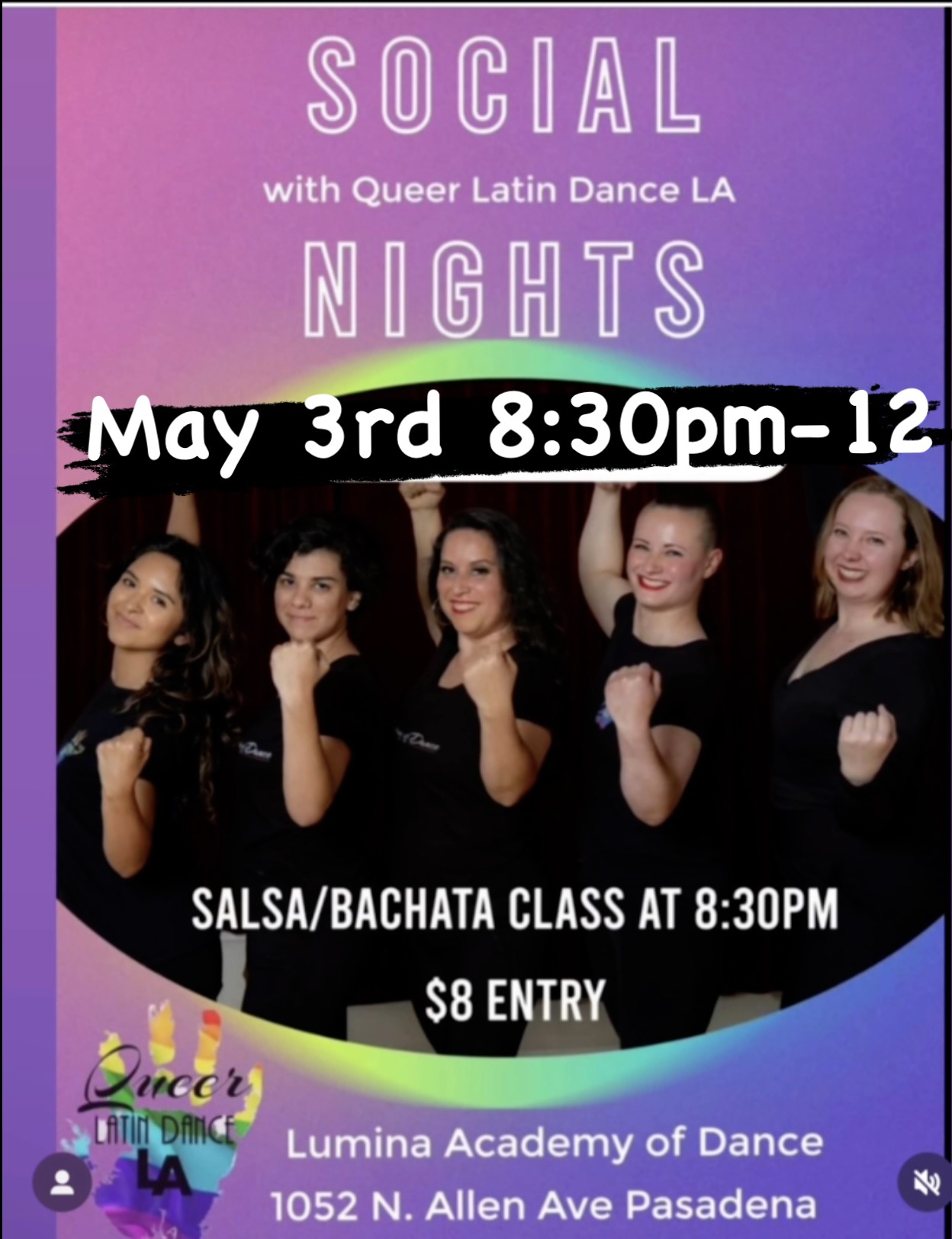 Social Nights w Queer Latin Dance LA this Friday 5 3