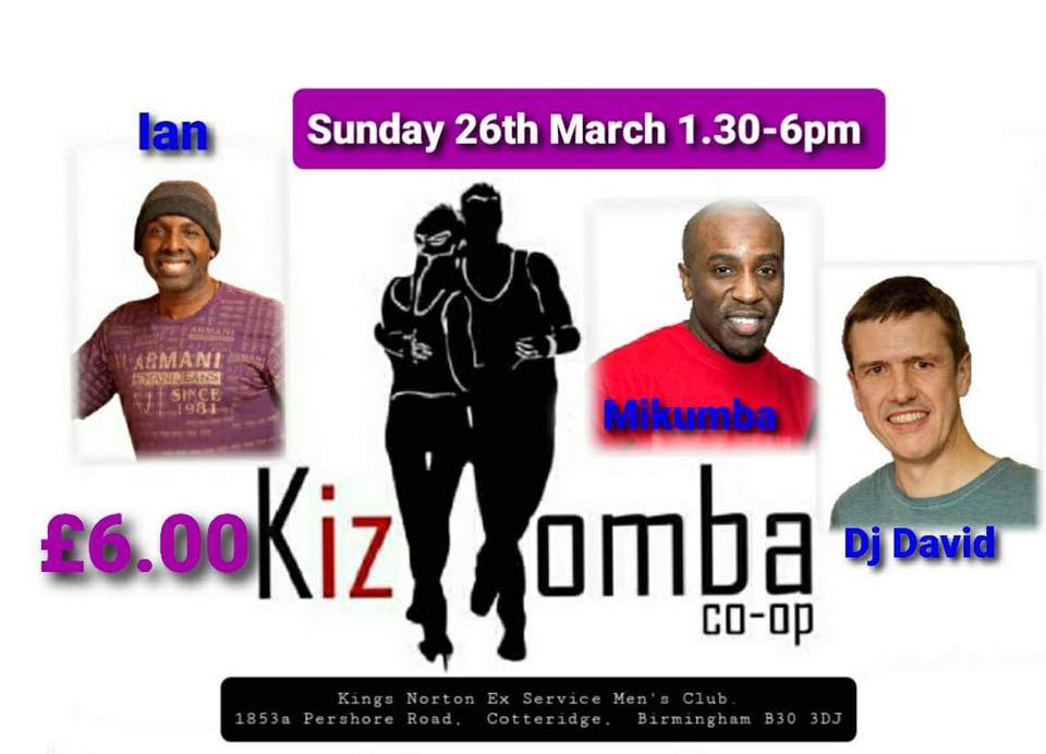 Kizomba CoOp 26th March with Mikumba, David and Ian