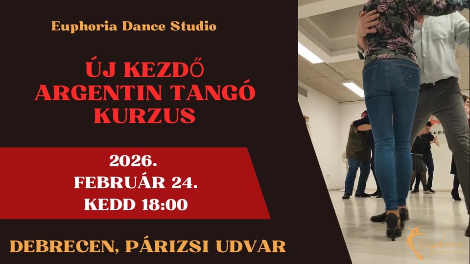 Új Kezdő Argentin Tangó Kurzus Debrecenben