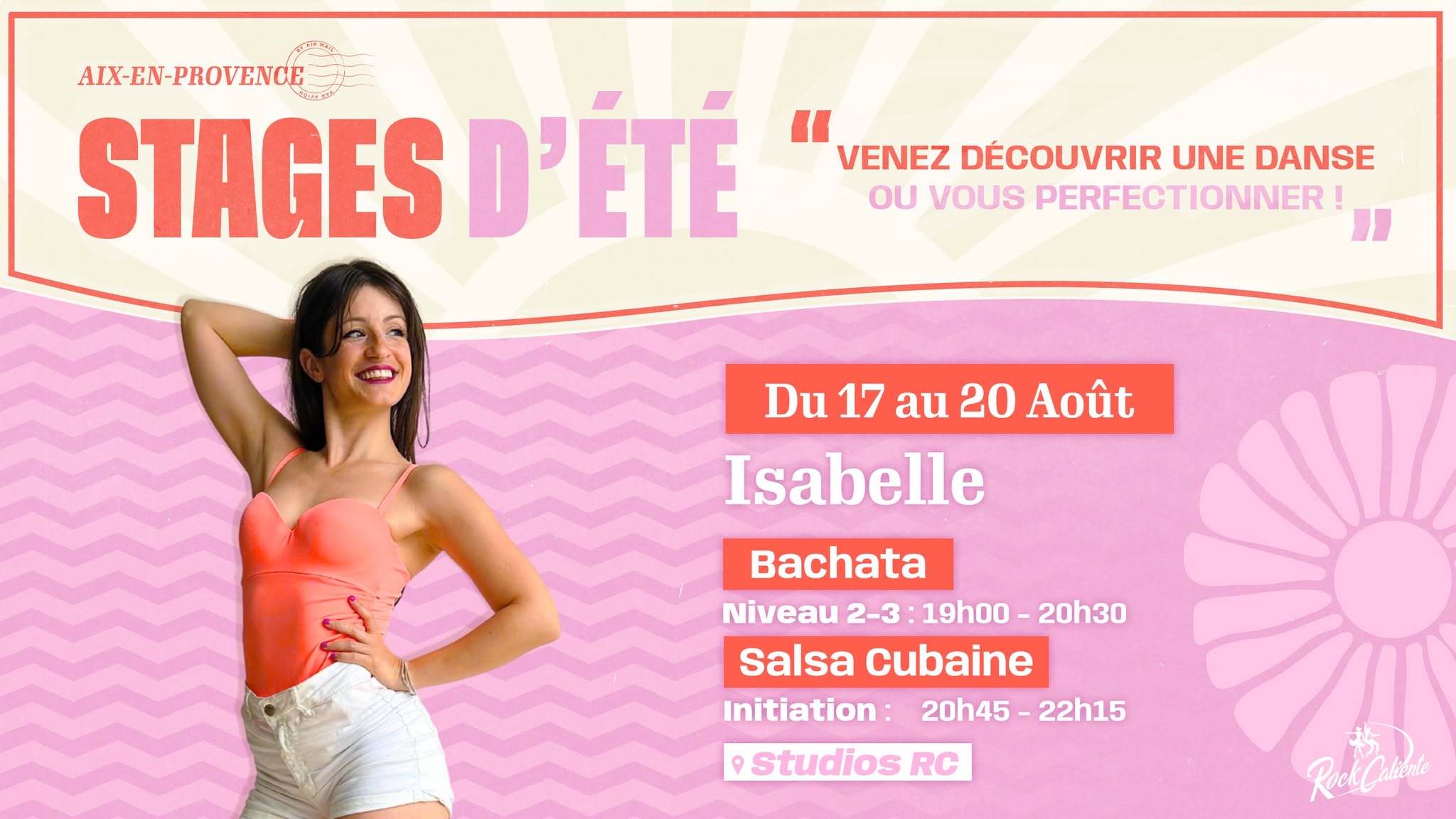 Stage intensif 🌞 BACHATA ET OU SALSA • Isabelle