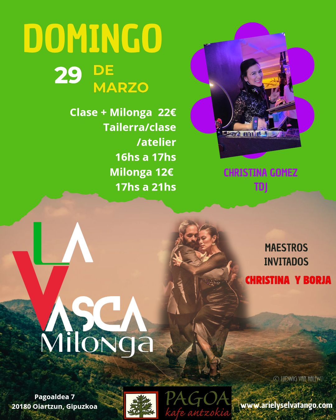 La vasca Milonga domingo 29 de Marzo