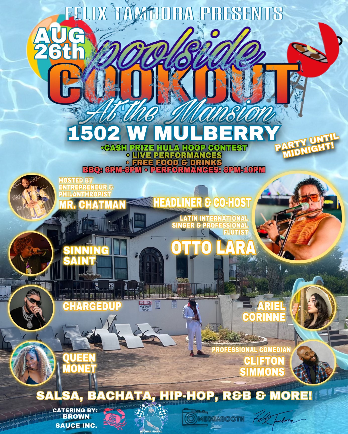 The Poolside Cookout at The Mansion
